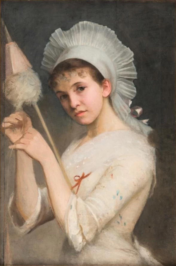 Ritratto di ragazza con fuso - attribuito